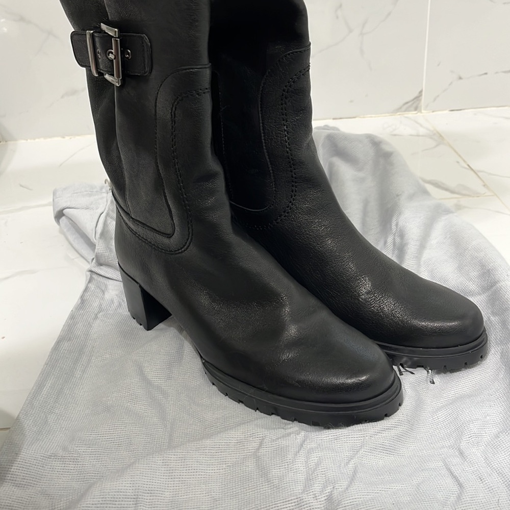 Black Stuart Weitzman Cinch Boot - image 5